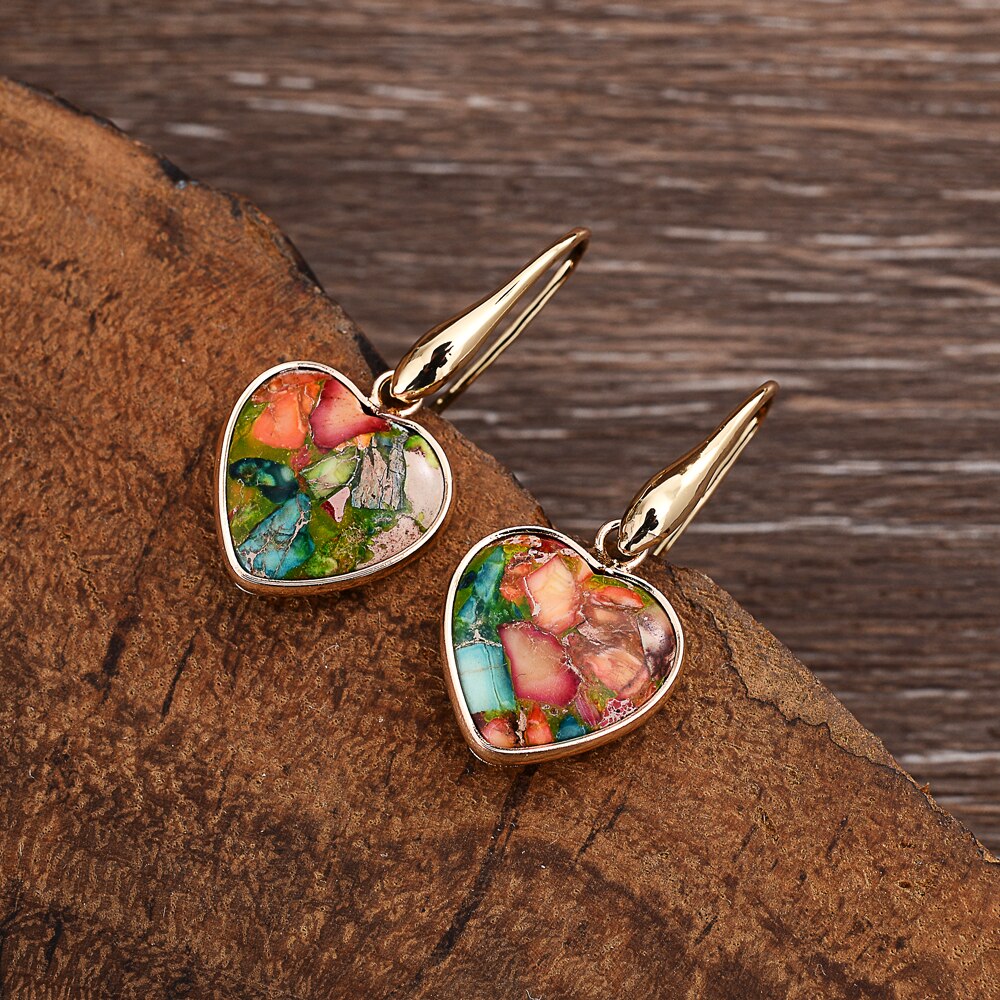 Imperial Jasper Love Earrings