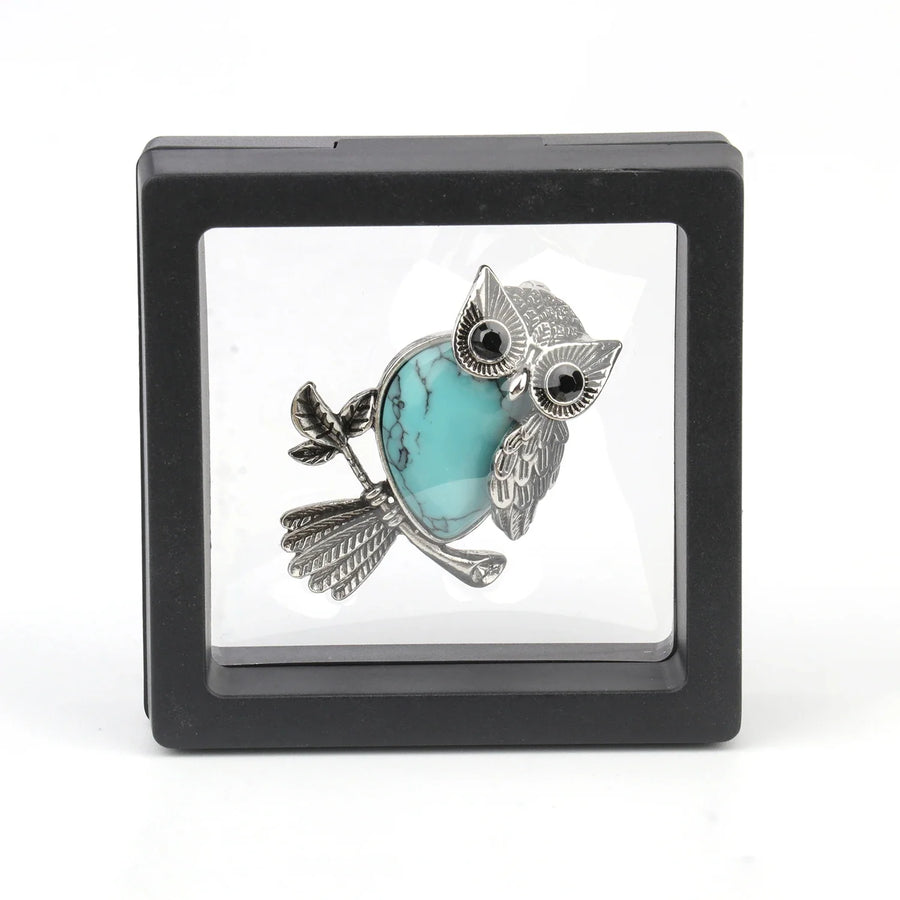 Crystal Owl Wisdom Pendant Necklace
