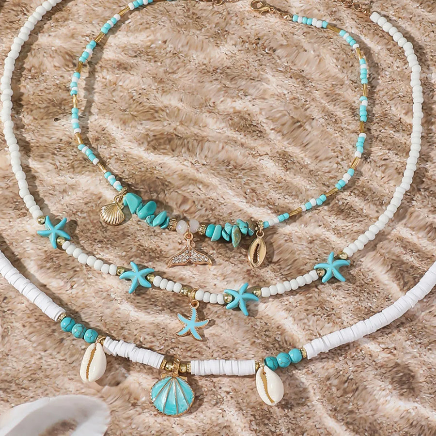 Bohemian Ocean Shell Layered Necklace
