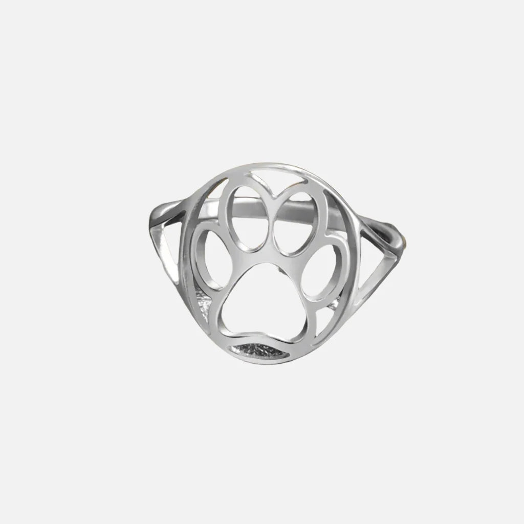 Open Paw Ring in Stainless Steel – Lightweight & Stylish