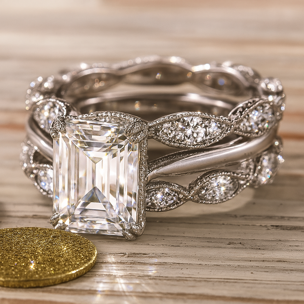 Vintage Silver Bright Layer Ring